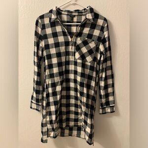 Plaid Shirt Dress